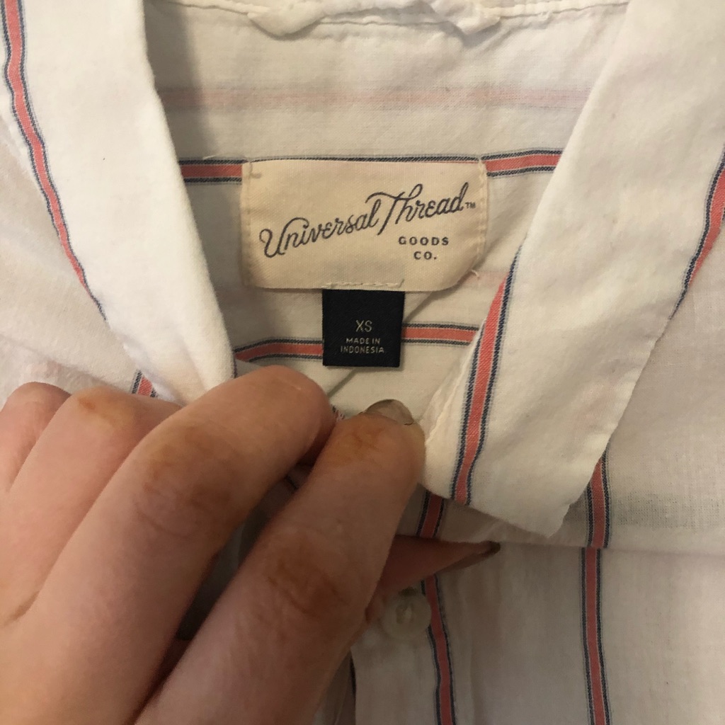 Universal Threads Linen Sheer Button Down